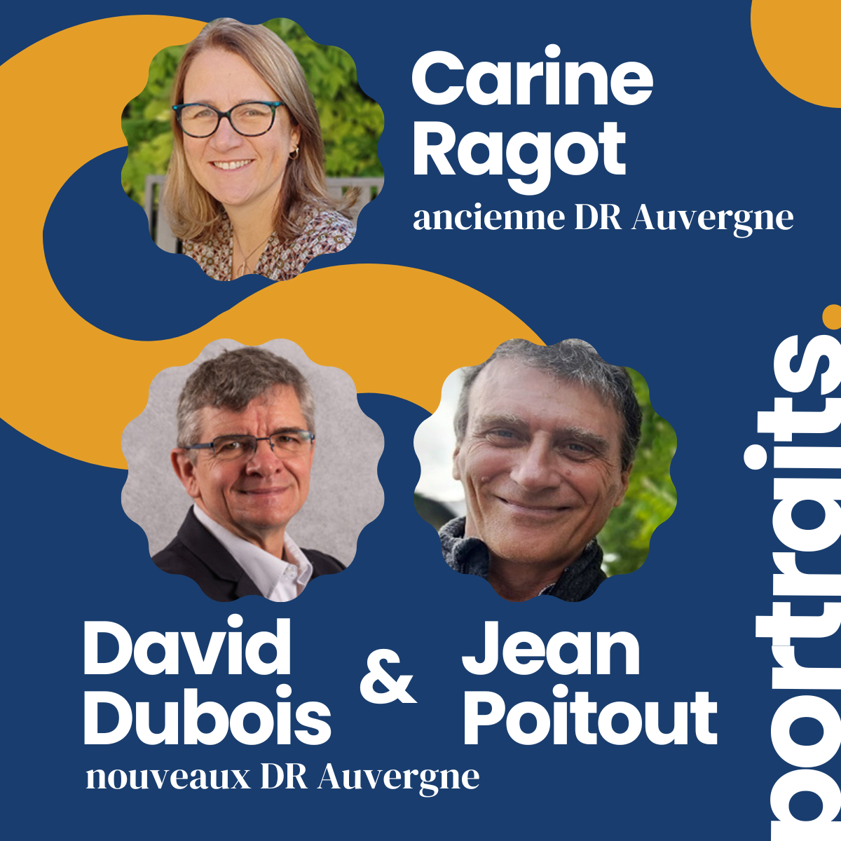 Portraits croisés des ancien et nouveaux DR Auvergne de l'EMCC France